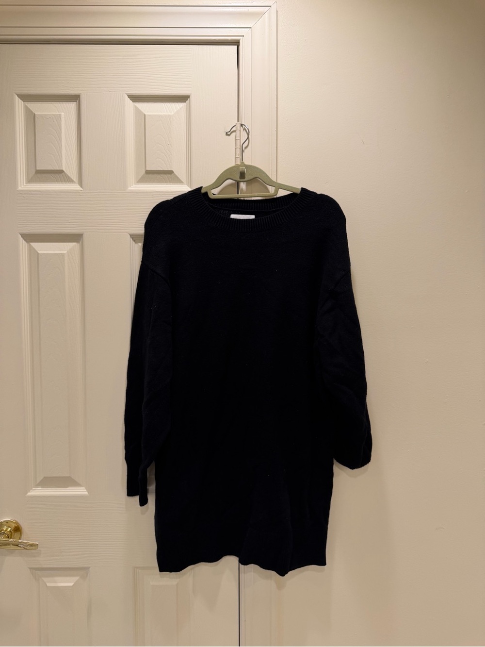 Classic Black Knit Sweater Dress
